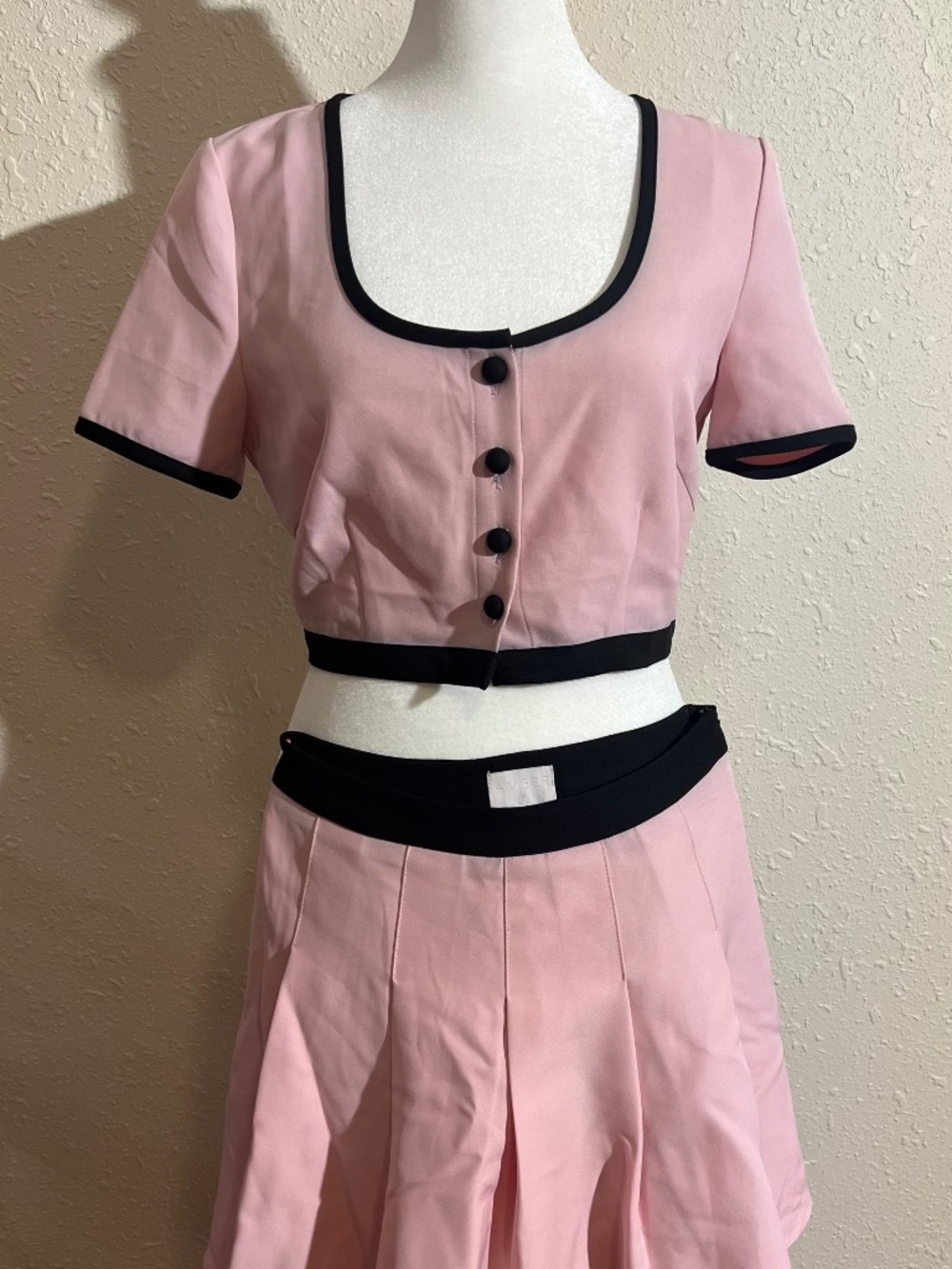 Avber x Meshki Pink Two-Piece Set | S